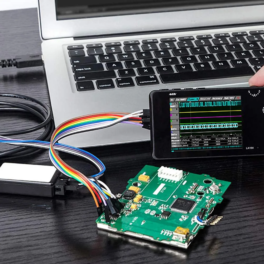 Карманный логический анализатор LA104 портативный SPI I2C UART максимальная частота