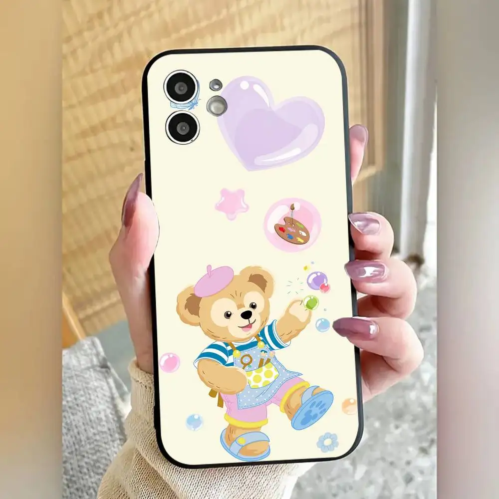 Фото Чехол для телефона Cartoon Cutte D-duffy и S-ShellieMay, крутой черный силиконовый мягкий чехол для iPhone 16, 15, 14, 13, 12, 11 X XR Plus Pro Max Plus №4