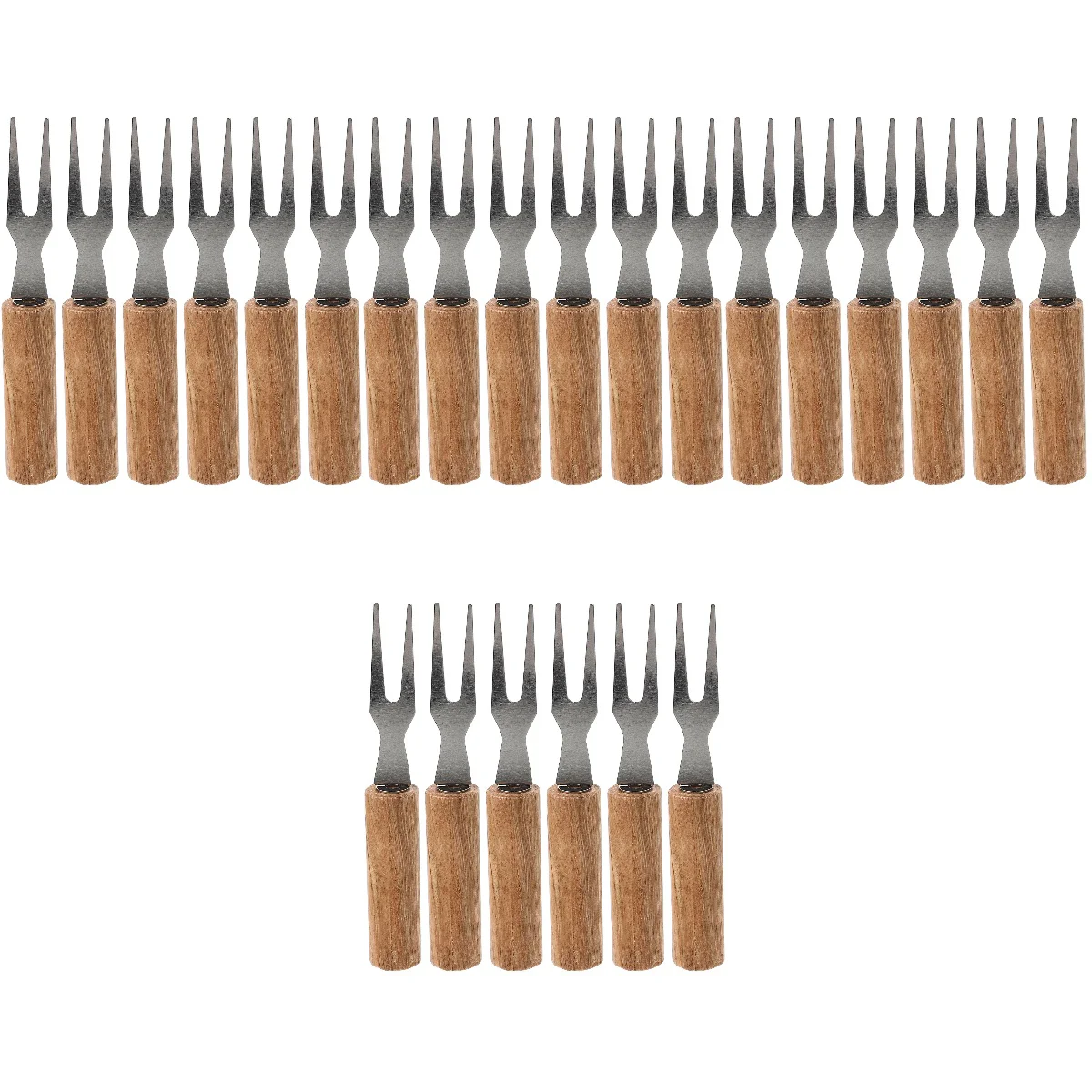 

24 Picnic Portable Camping Barbecue Reusable Meat Skewers Corn Holders Barbecue Accessories Corn Forks for Home Barbecue