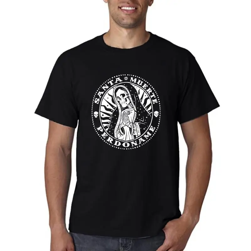 

Мужская хлопковая футболка с коротким рукавом и черепом