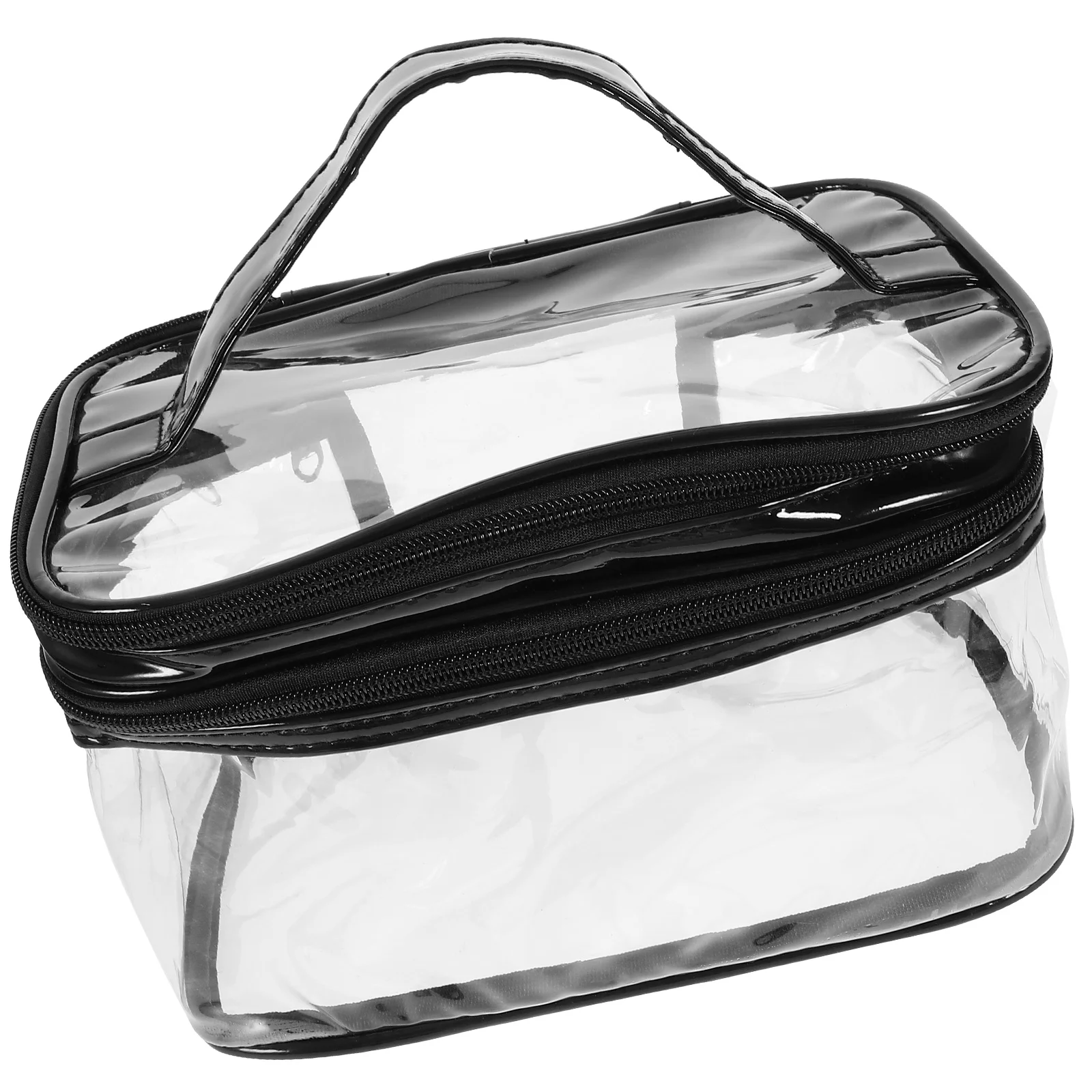 

Women Cosmetics Bag Clear Toiletry Storage Portable Makeup Brush Large Capacity