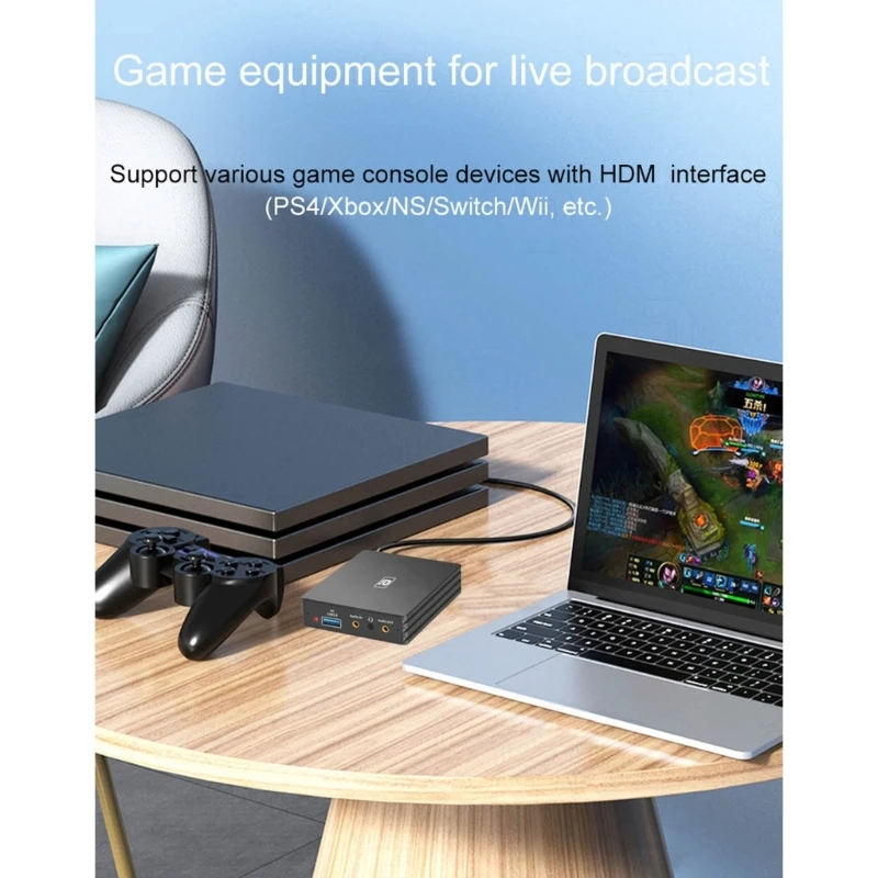 Карта захвата игрового видео 4K60HZ USB3.0 петлевой выход HDMI-совместимый