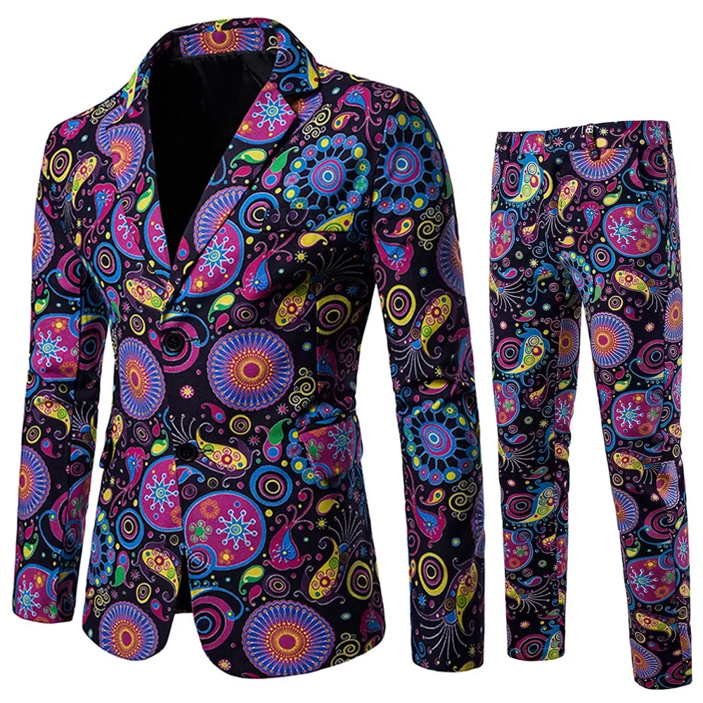 

2022 New Men's Fashion Suit Two-piece Casual Suit Fashion Men Blazer Mens Suits with Pants
