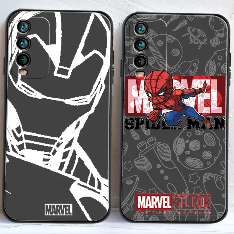 

Marvel Lron Spiderman Phone Cases For Xiaomi Redmi Note 11T 11 Pro 4G 5G Redmi Note 11 4G 11 5G Funda Carcasa Soft TPU Coque