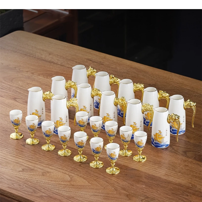Керамический винный набор для парусника китайский Maotai Brandy водка прочный