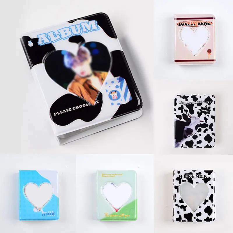 

INS 3 Inches Mini Photo Album Cartoon Card Binder Name Card Book 36 Pockets Photocard Holder Plug-in Hollow Love Polaroid Album