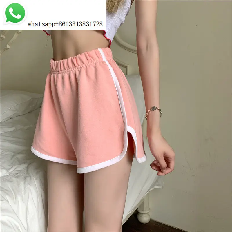Casual shorts female 2023 new summer thin style high waist thin wide leg pants loose running sports pants