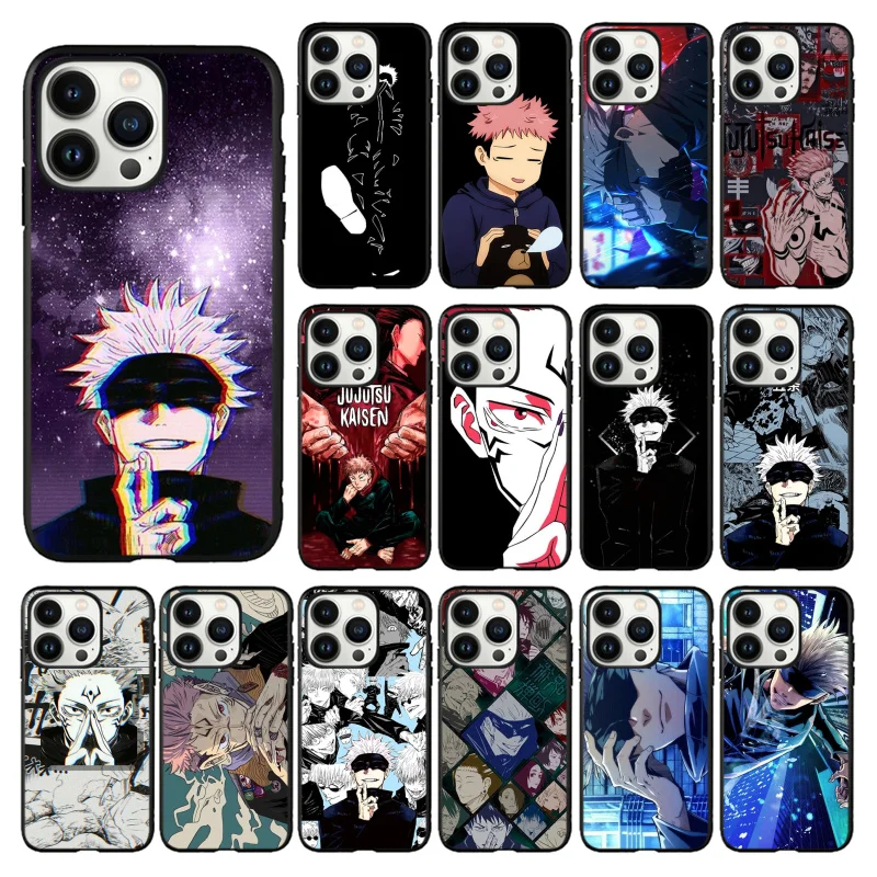 

Anime Jujutsu Kaisen Yuji Itadori Satoru Gojo Phone Case for iPhone 14 13 12 11 Pro MAX X XS Max XR Mini SE 7 8 Plus Funda Coque