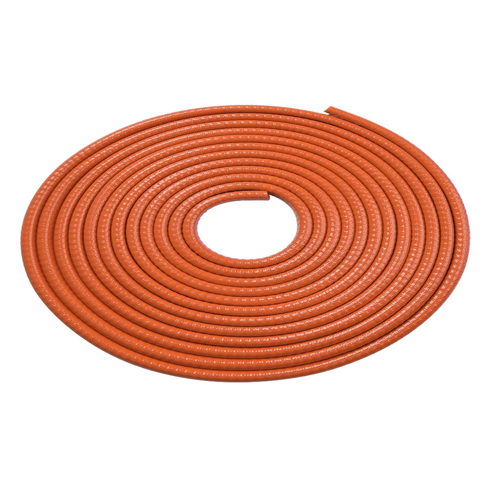 

Car Rubber Trim Durable Protector Guard Seal Strip Car Accessories (Orange)