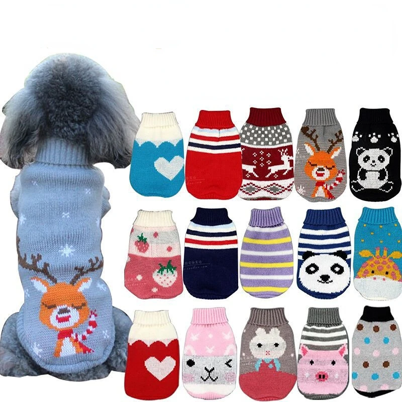 

Christmas Cat Dog Sweater Pullover Winter Dog Clothes for Small Dogs Chihuahua Yorkies Puppy Jacket Pet Clothing ubranka dla psa