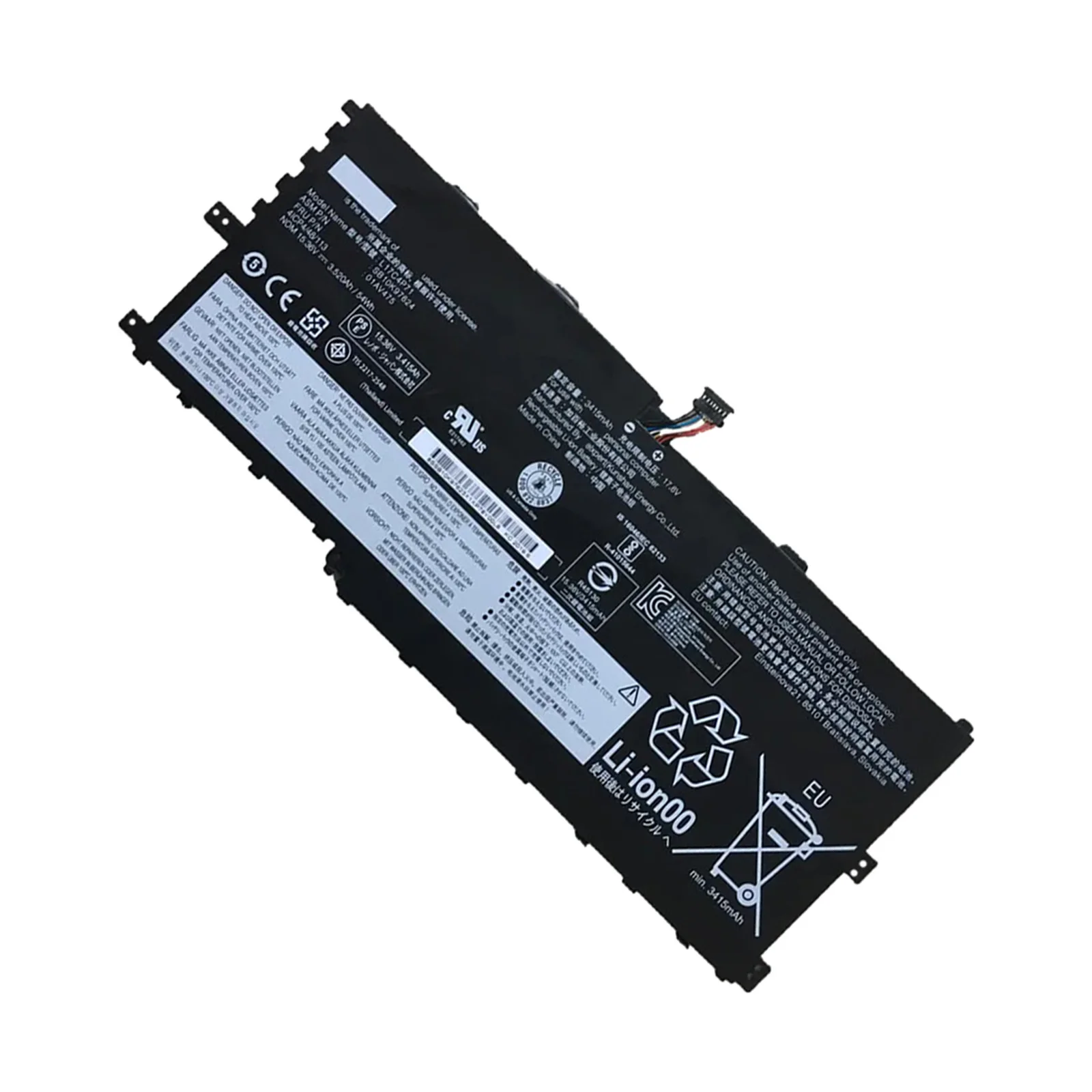 Батарея YOOFAN для Lenovo ThinkPad X1 YOGA GEN 3 2018 01AV475 L17M4P71 L17C4P71 SB10K97623 01AV499 L17C3P71 новая 01AV474