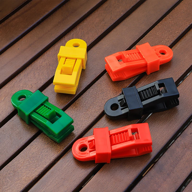 

10pcs DIY Adjustable Heavy Duty Lock Grip for Tarp Shade Cloth Reusable Clamp for Curtains Windproof Camping Tent Clip Hook