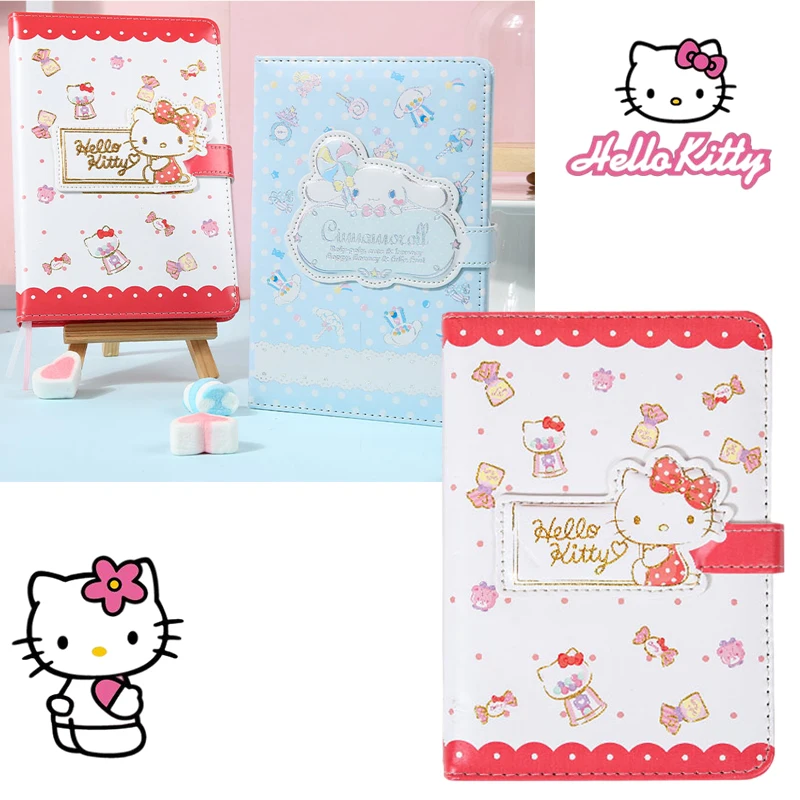

Kawaii Sanrio Cinnamoroll A5 Notepad Candy Series Notebook Cartoon Hellokitty Hardcover Book Melody Memo Ins Student Hand Ledger