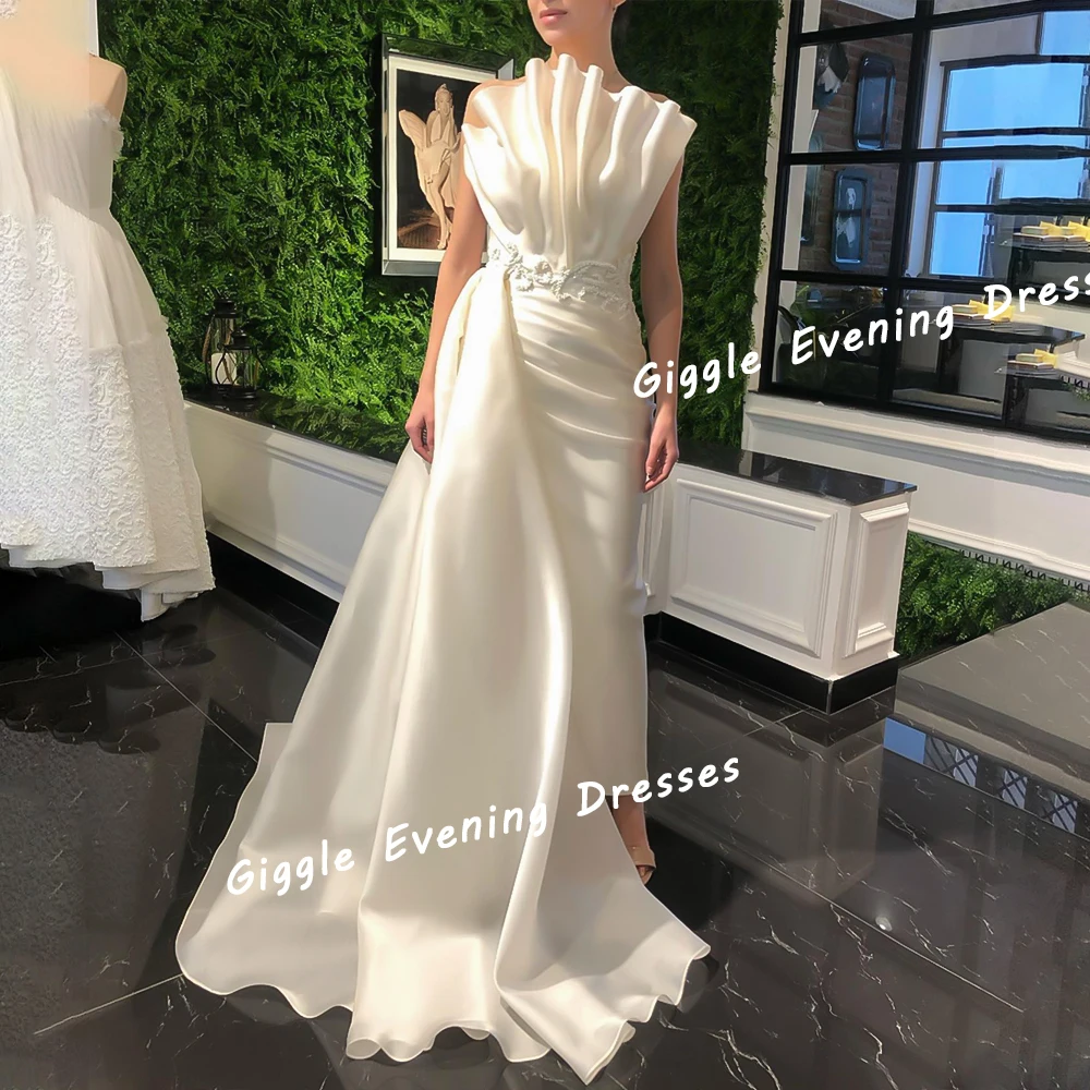 Женское вечернее платье Giggle облегающее из крепа с фестонами и бисером элегантное