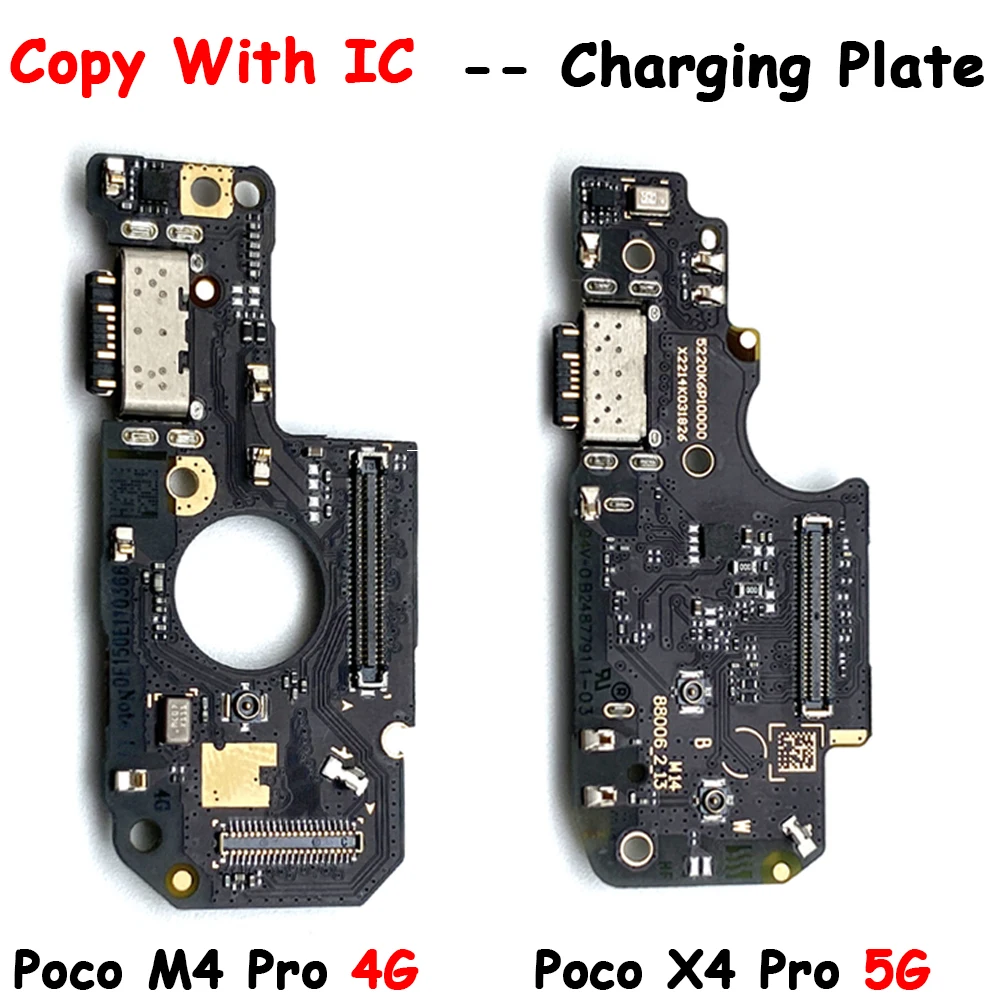 

10 шт./лот для Poco X4 Pro 5G Новый USB разъем питания для зарядки, плата порта, гибкий кабель для Xiaomi Poco M4 Pro