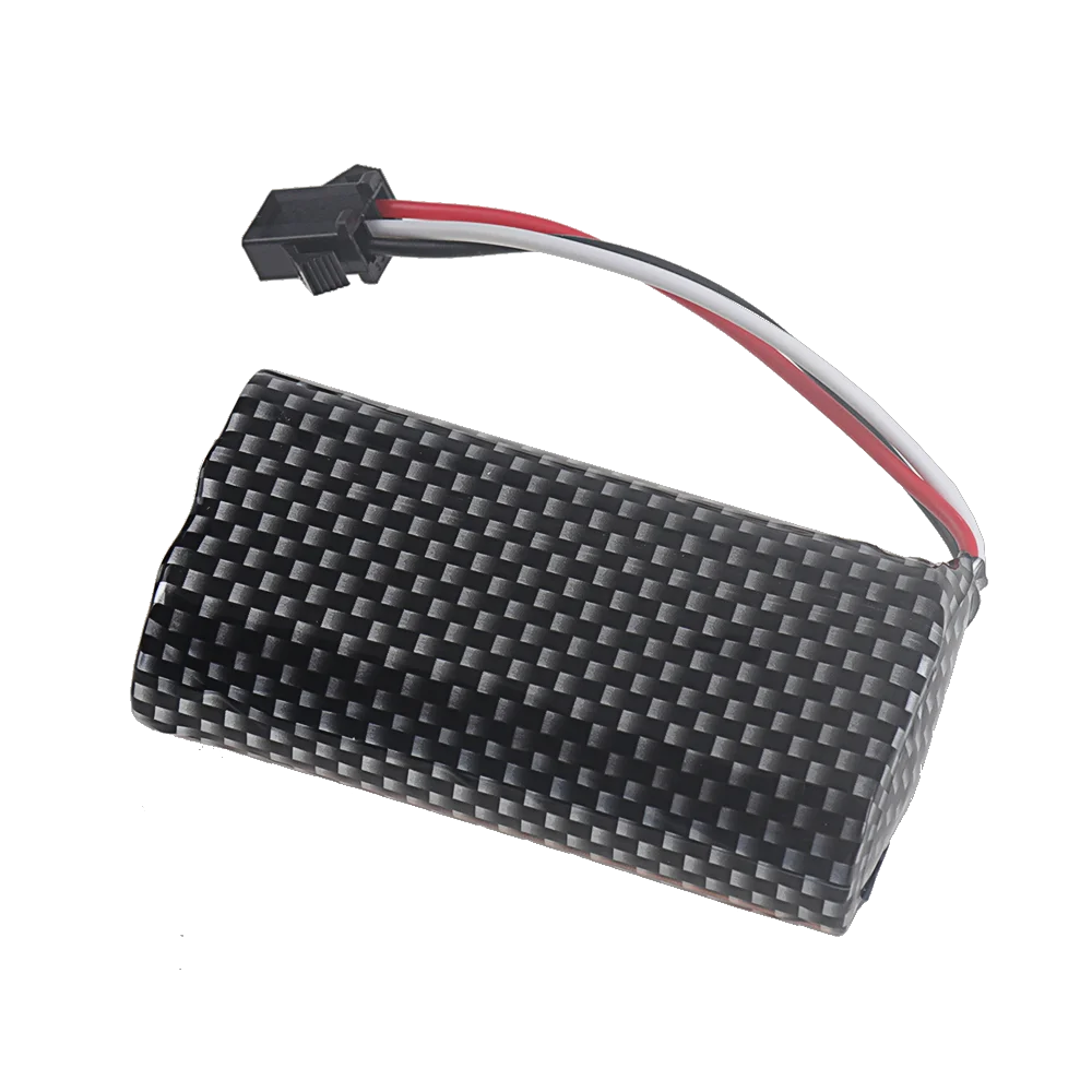 Фото Аккумулятор Li-ion SM-3P 7.4V 6800mAh с USB-зарядкой для радиоуправляемых машин MN82, MN128, MN78, LC79, 2S 18650 20C №3