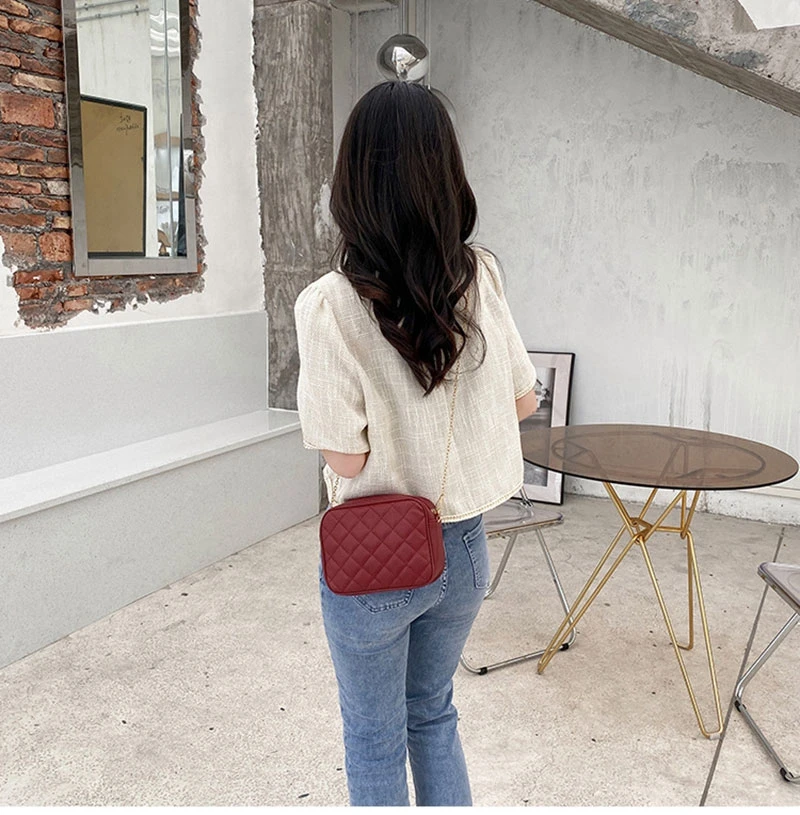 Trend Chain Shoulder Bag Girls Mobile Phone Bags Casual Ladies Coin Purse Street Handbags Crossbody Bag