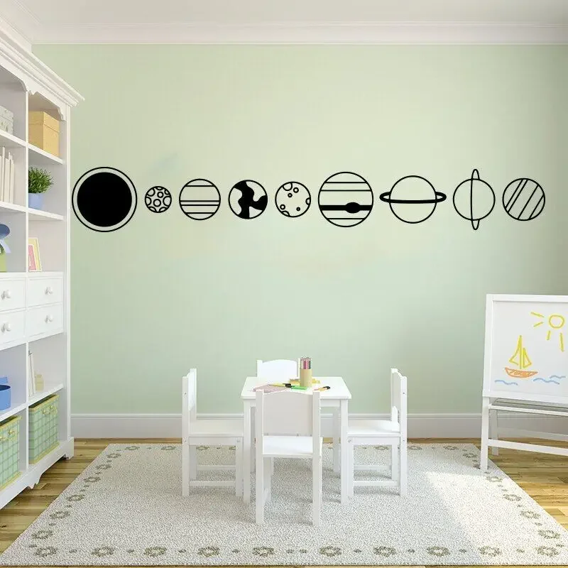 Планета Космический астронавт Стикер на стену Детская комната Спальня