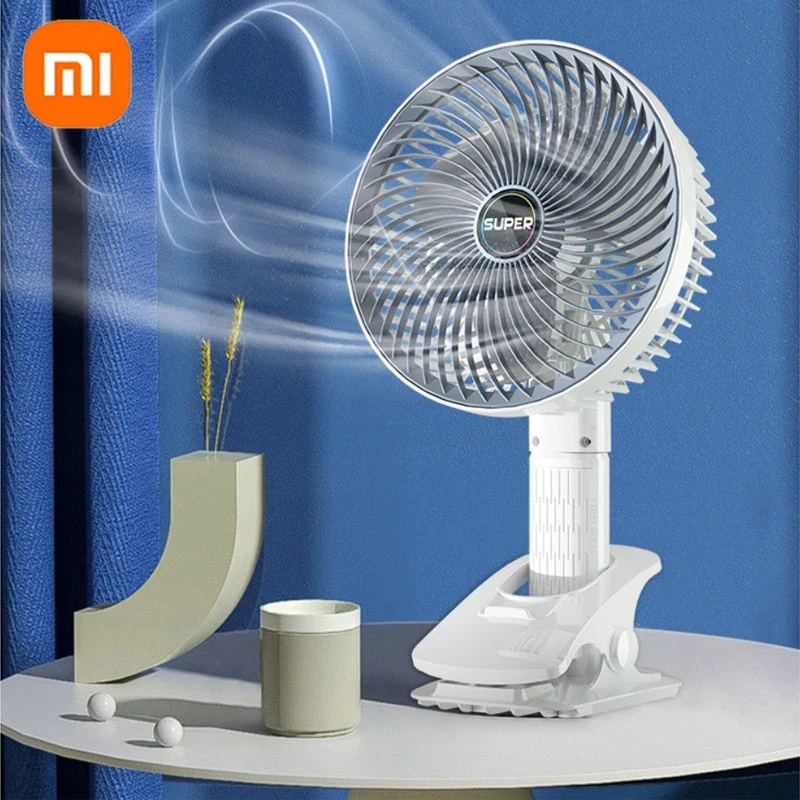 

Мини-вентилятор Xiaomi с USB-портом, портативный домашний электрический прибор с низким уровнем шума, высокая производительность, в режиме ожидания, для дома и офиса