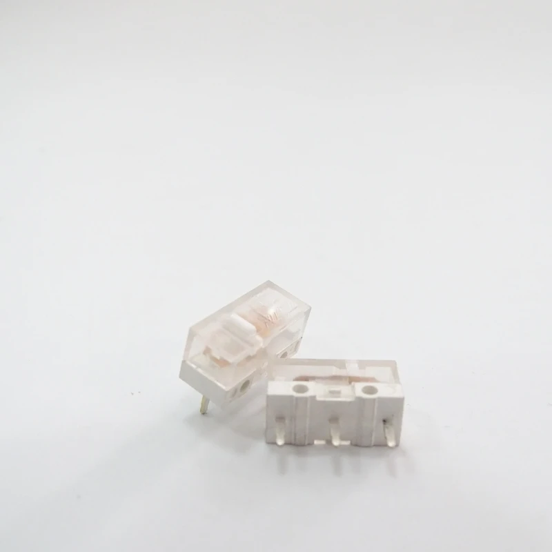 

2Pcs HUANO Transparent White Micro 3Pin 80 Million Mouse Button Y3ND