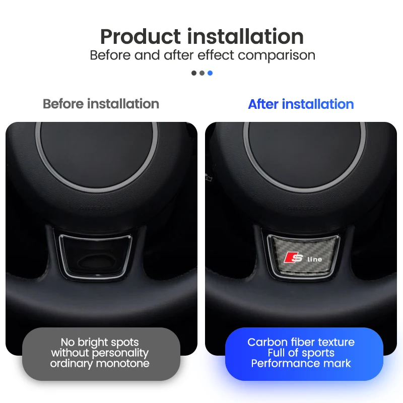 Автомобильная наклейка на руль из алюминиевого сплава эмблема для Audi SLine RS