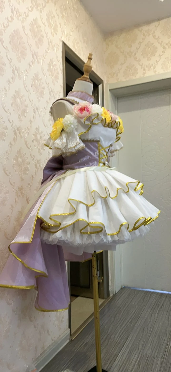 

COS-HoHo [Customized] Anime Lovelive! Hoshizora Rin Flower Festival Awakening Game Suit Elegant Dress Uniform Cosplay Costume