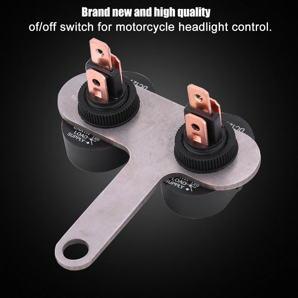 12V Мотоцикл Скутер Светодиодная фара On Off Switch с красным индикатором B Тип |
