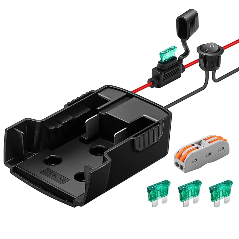 

Адаптер для аккумулятора Power Wheels M18, комплект для преобразования аккумулятора Power Wheels, с переключателем и 4 предохранителями, для «сделай сам...