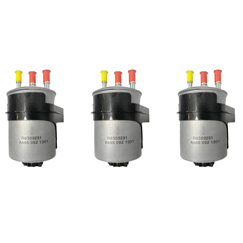 3x сырой топливный фильтр двигателя для Ssangyong Actyon Sports 2005-2019 Kyron Rexton Rodius Stavic 6650921301