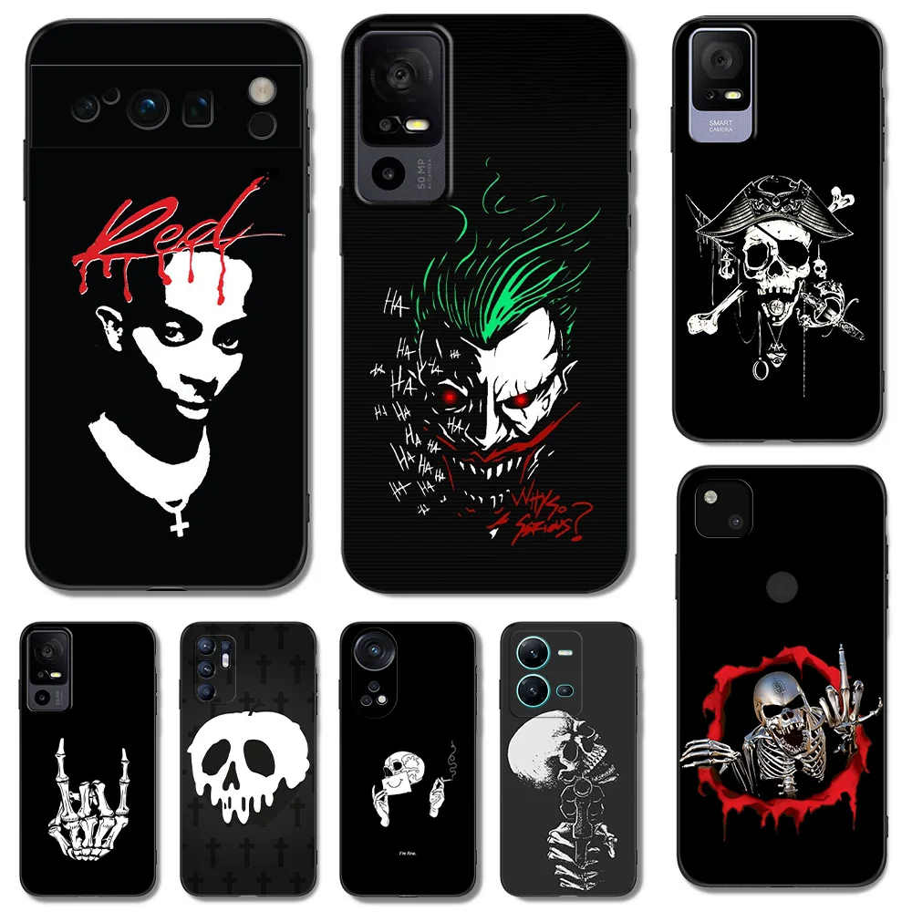 Черный чехол из ТПУ для телефона TCL 20 20L 10 lite 10L PLUS PRO 20E 20R 20SE 20XE 205 20B 20Y Маска на