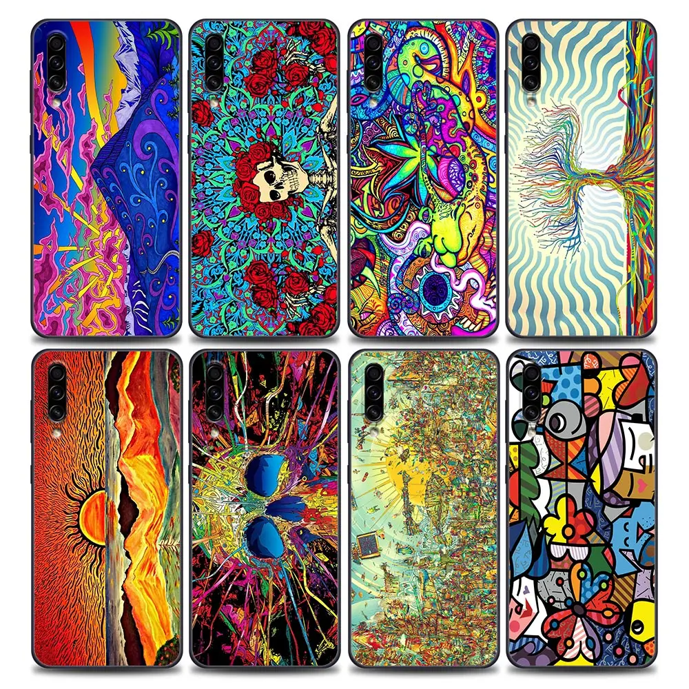 

Colourful Trippy Hippie Psychedelic Art Phone Case For Samsung Galaxy A30s A10e A40 A50 A60 A70 A80 A90 A7 A9 2018 Fundas Cover