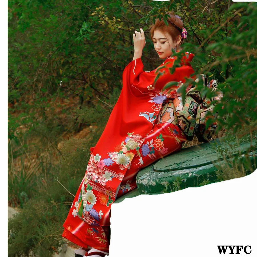 Кимоно женское однослойное с большими рукавами праздничная традиционная