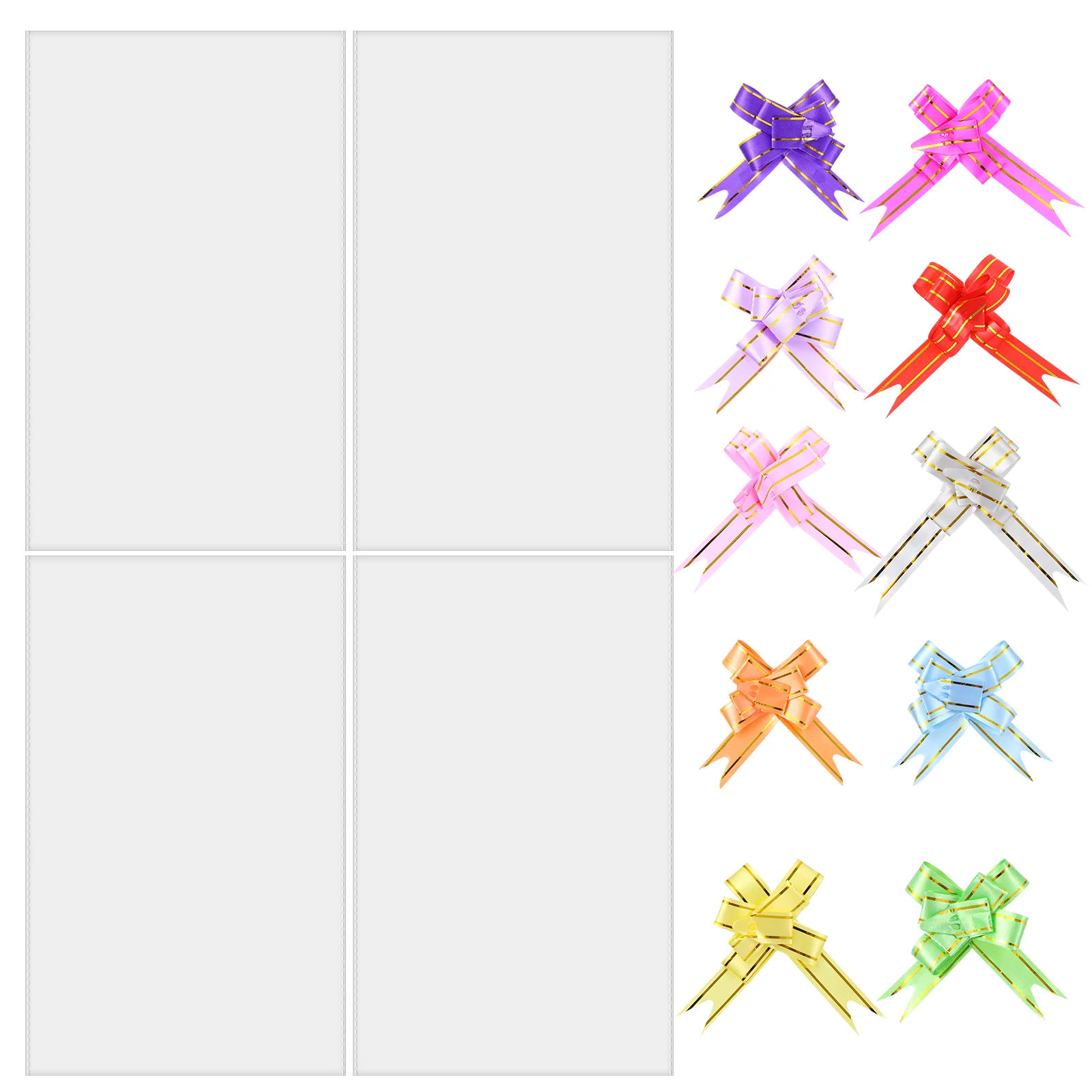 

200pcs Gift Bags Party Favors Bags Flowers Craft Wrap Paper Gift Baskets Baggies Gift Wrap Roll