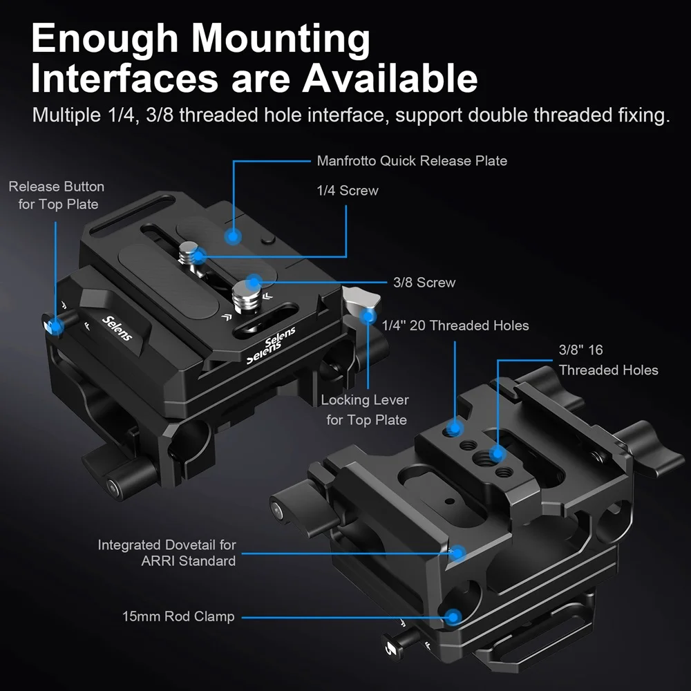 Опорная пластина Manfrotto Selens 15 мм
