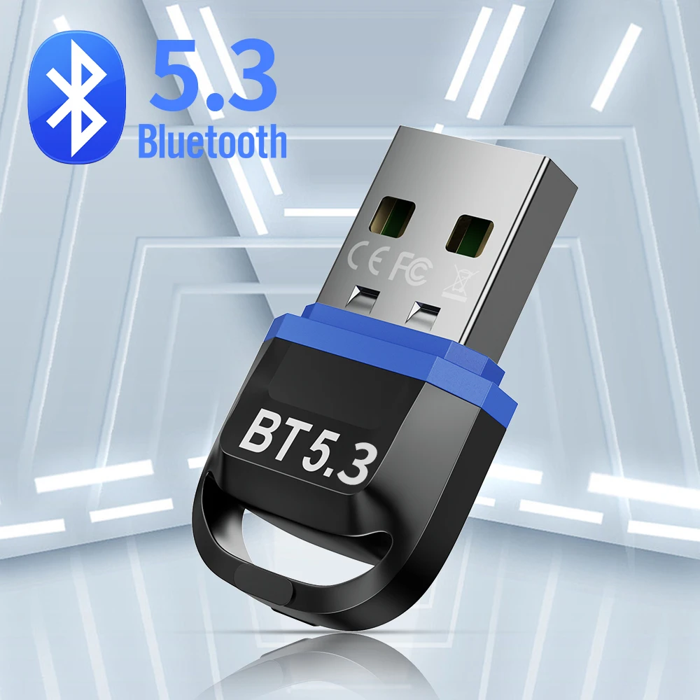 Bluetooth Adapter for Pc Usb Bluetooth 5.3 Dongle Bluetooth 5.0 5 0 Receiver for Speaker Mouse Keyboard Music Audio Transmitter