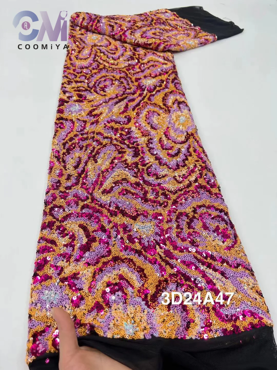 Мягкая сетчатая кружевная ткань высокого качества ручной работы с горячей