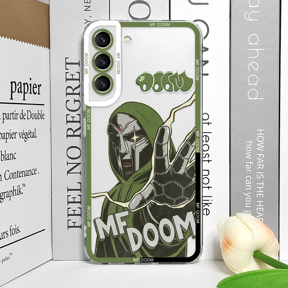 Модный прозрачный чехол для телефона MF DOOM Hot Singer Samsung Galaxy S25 S24 S20 S21 FE S22 Plus S23 Ultra 5G с