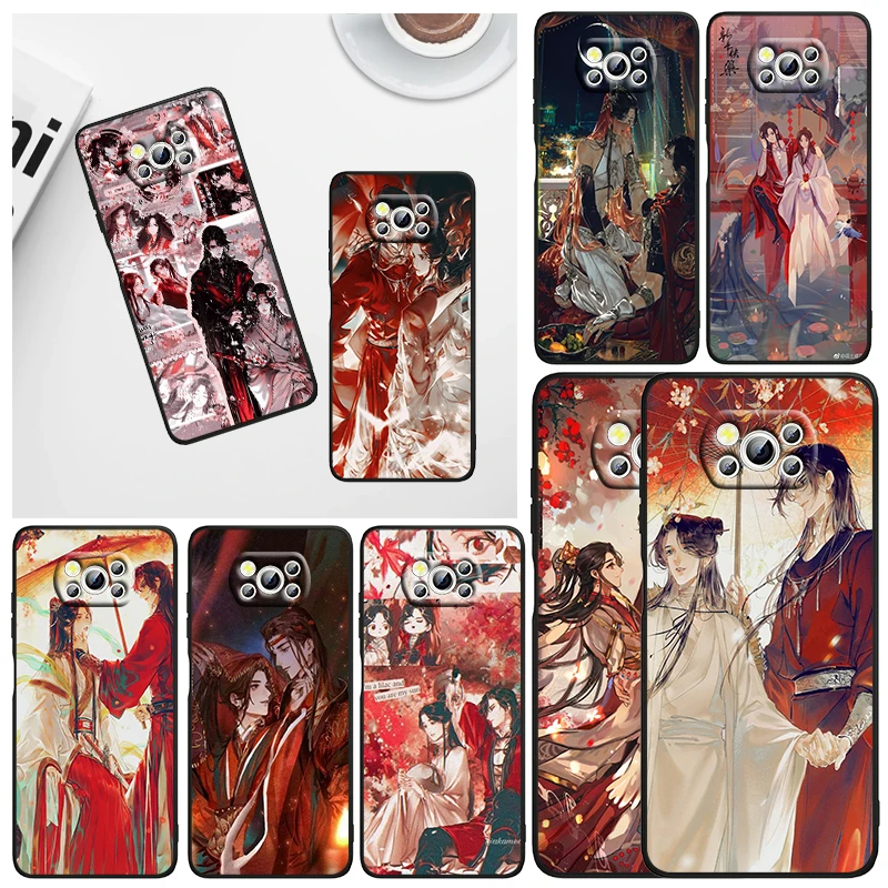 

Heaven official's blessing Phone Case For Xiaomi Mi Poco X5 X4 X3 NFC F4 F3 GT M5 S M4 M3 M2 C50 Pro C3 5G Black Cover