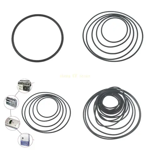 M5TD 15PCS Рекордер резиновые ремни 1,2 мм круглый кассетный рекордер