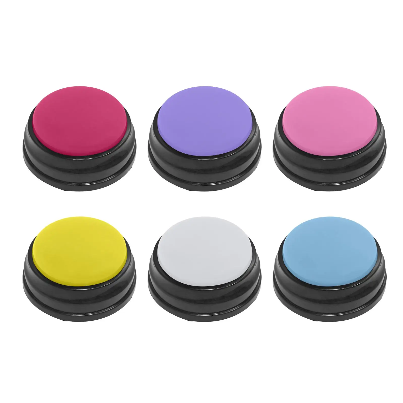 Recordable Sound Button Dog Interactive Toy Talking Cat Educational Toy Voice Recording Button Answer Buzzer Child Learning