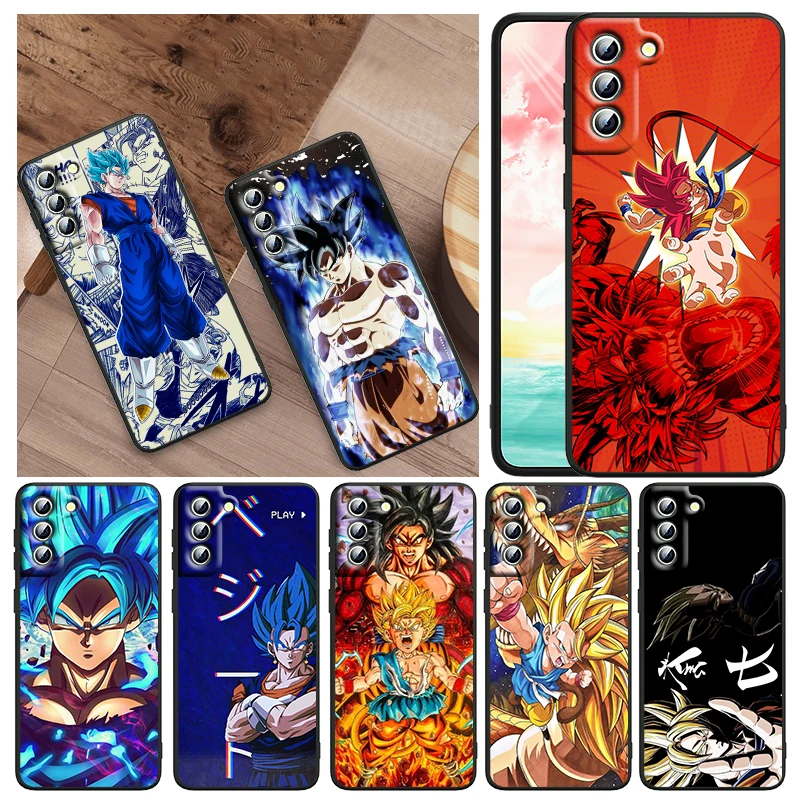 

Goku Dragon Ball Anime For Samsung Galaxy S22 S21 S20 FE Ultra Pro Lite S10 5G S10E S9 S8 Plus S7 Edge Black TPU Phone Case