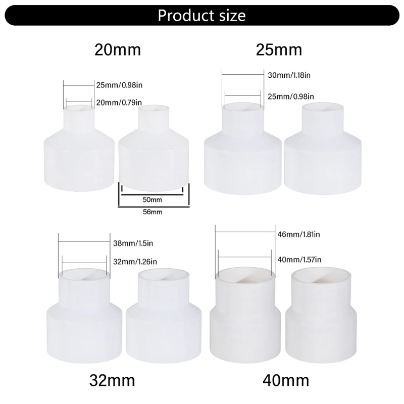 Универсальная насадка-адаптер вытяжного вентилятора для воздуховодов диаметром