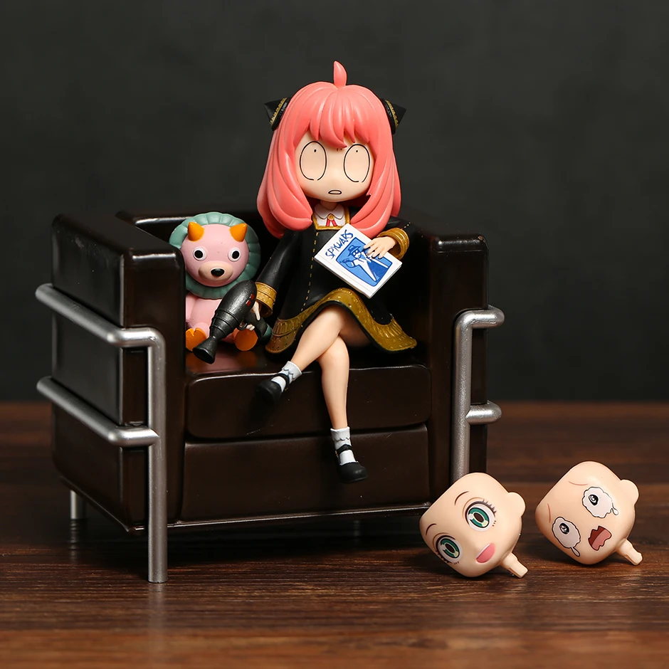 

Шпион X семья Anya поддельный сидячий диван верное лицо сменная фигурка Коллекционная модель игрушка