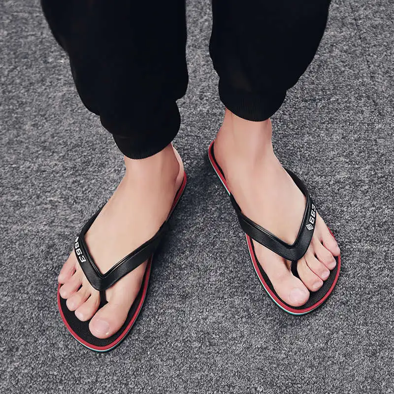 

Soft Male Slipper Zaoatillas Men's Beach Flip Flops Luxury Trainers Beach Shoes Large Brand Slide Red Tennis Runing 2022 Air