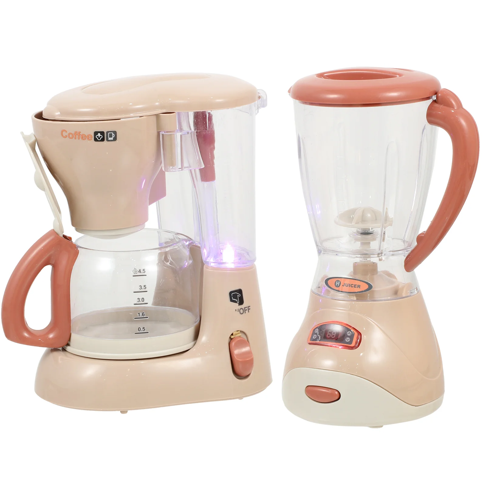 

2 Pcs Home Appliances Children's Toys Washing Machine Plastic Coffee Play Kitchen Kids