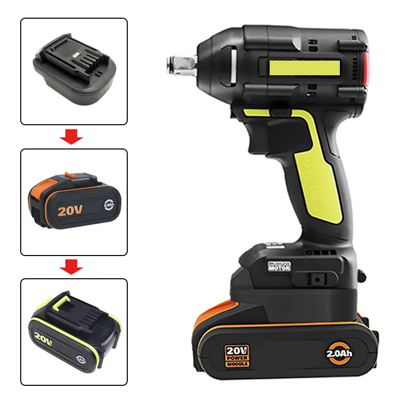 Переходник для аккумулятора Worx зеленый Сменный Адаптер литий-ионной батареи 20 в