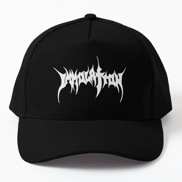 

Immolation Band Logo Tees Shirts Baseball Cap Hat Black Fish Snapback Bonnet Spring Women Outdoor Boys Sun Hip Hop Printed