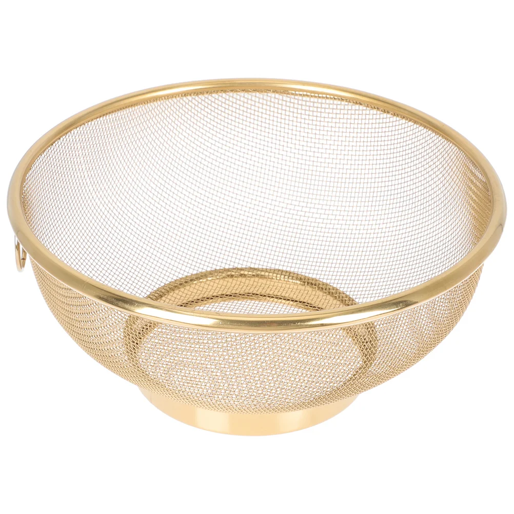 

Rice Cleaner Colander Bowl Stainless Steel Mesh Colander Basket Mesh Drainer
