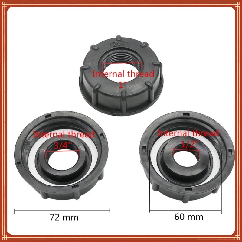 

3/4" 1" Female Thread IBC Tank Adapter Water Tap Connectors Valve Replacement Fittings Garden Irrigation Connection Tools