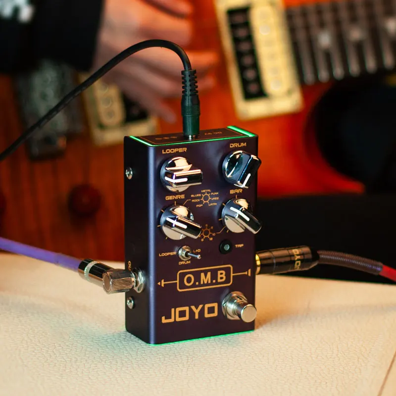 

Электронная гитарная педаль JOYO R-06 O.M.B Looper, эффект True Bypass, мини-педаль, музыкальный инструмент, барабанная машина для одного человека
